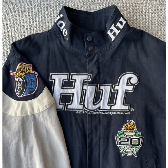 Men’s HUF Daytona Racing Jacket Indego/Blue - Medium - Picture 3 of 5